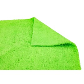 The Rag Company - Creature Edgeless Auto Detailing Towels (10-Pack) Professional 70/30 Blend, Dual-Pile Plush Microfiber, Buffing & Polishing, 420gsm, 16in x 16in, Lime Green