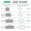 XWZO Table Cloth Square Solid Table Cover Water Resistant Table