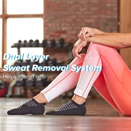 R-Gear Drymax No Show Running Socks For Men and Women, Light Cushion | Breathable, Moisture Control & Anti Blister | S, White, 3 Pack