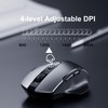 Uineer Wireless Mouse,[Upgraded] Rechargeable 2.4GHz (Battery Level Visible) Ergonomic Computer