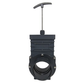 OMEN New 2" (Soc X Soc) Sch 80 PVC Gate Valve Handle Polypropylene Splashboard