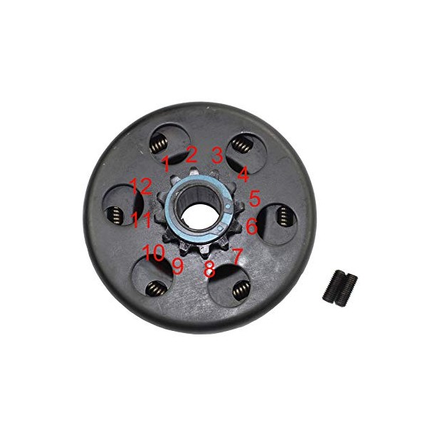 Cluparis Go Kart Clutch 12 Tooth 3/4'' Bore #35 Chain