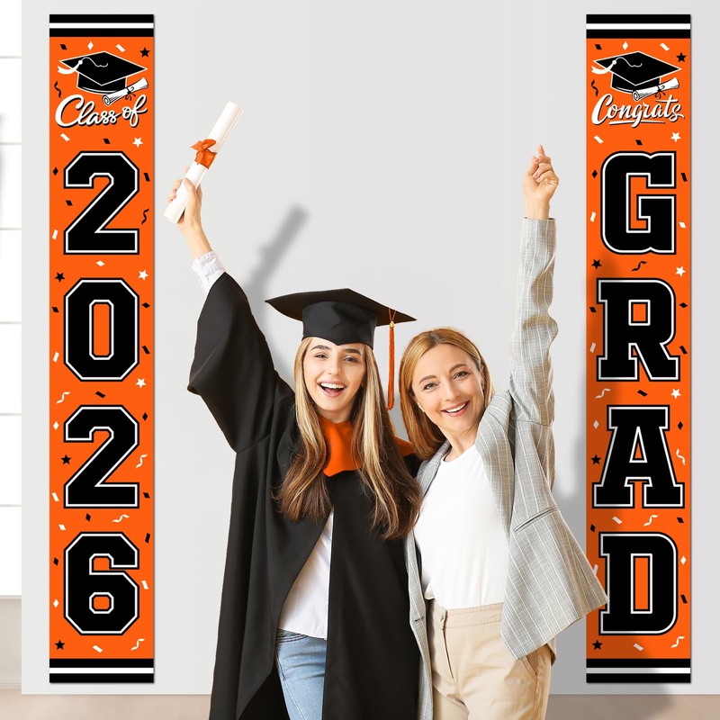 2026 Graduation Decorations,Congrats Grad Banner Backdrop for Class of 2026