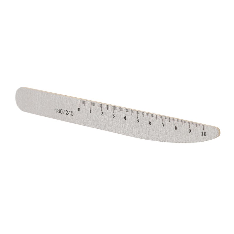 50pcs Washable Reusable Nail File with Scale Professional Home Salon