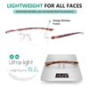 Eyekepper Small Lenes Rimless Reading Glasses Women - Frameless Reader
