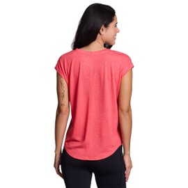 RBX Women's Fashion Workout Breathable V-Neck Soft Jersey Yoga Tee Mauve Heather S
