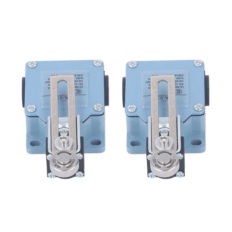 2Pcs Momentary Limit Switch Adjustable Roller Micro Limit Travel Switch