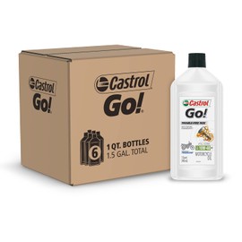 Castrol Go! 10W-40 4T Motorcycle Oil, 1 Liter, Pack of 6