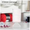 WOONEKY Desktop Makeup Cotton Pad Storage Box Organizer for Beauty
