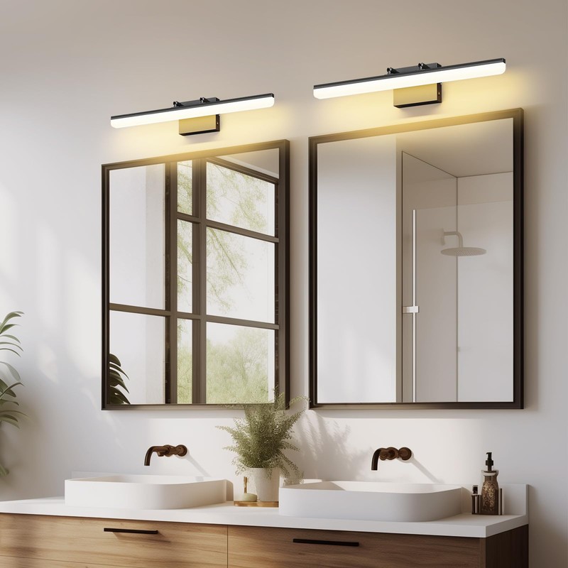 KELIDEN Black Vanity Light 24", 18W LED Bathroom Light Bar