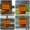 48 Pcs No Trespassing Signs 10x7" Private Property No Hunting