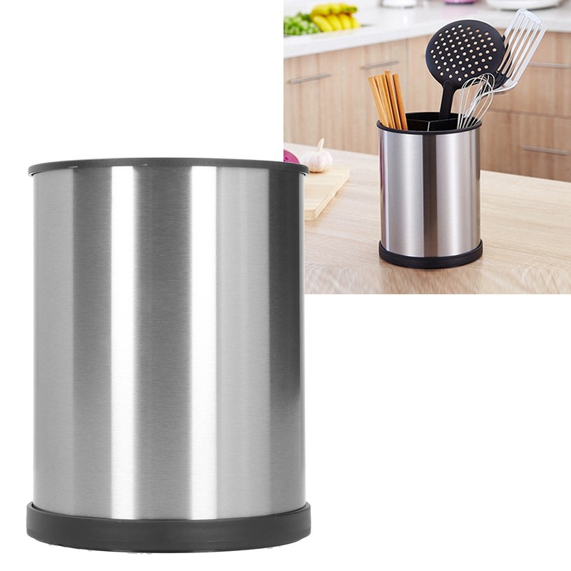 Rotating Chopsticks Organizer Multifunction Utensil Holder Cutlery Tableware Drainer Container