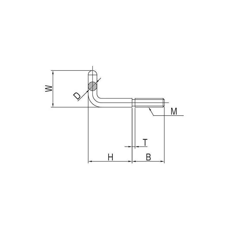 Himejiya LFB-8 L-Hook Bolt