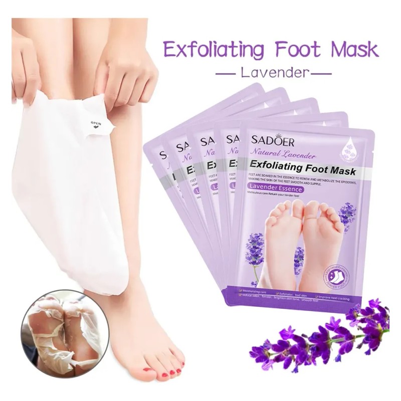 Mascarilla Exfoliante Para Pies - Pack De 5 Pares Para
