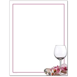 Crystal & Orchids Letterhead Papel para impresora de inyección de tinta (100 hojas)