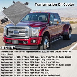 918-216 Transmission Oil Cooler Replacement for Ford F-250 F-350 F-450 F-550 Super Duty Truck V8 6.0L 2003-2007 Ford Excursion 2003-2005#FO4050104 5C3Z7A095CA REPF311118 Mustrod