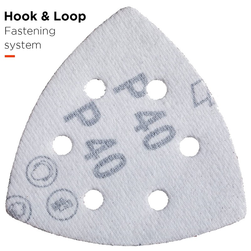 YoiYee 40 Grit Delta Sanding Sheet, Hook and Loop Triangle