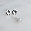 Sterling Silver Tiny Post Stud Piercing Earrings for Cartilage Tragus