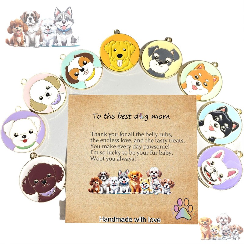 SODLYUE Dog Mom Gifts for Women, Amethyst Dog Mom Bracelets,