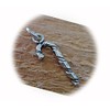 New Sterling Silver 3D 25x8mm Candy Cane Christmas Charm CII0831SEE