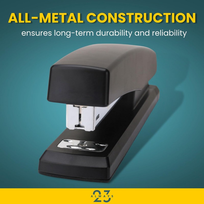 Always23 Stapler, Stapler for Classroom, 20-Sheet Capacity, Staplers, 2 Pack