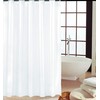 KAV Plain White polyster Fabric Shower Curtain (240 x 180)