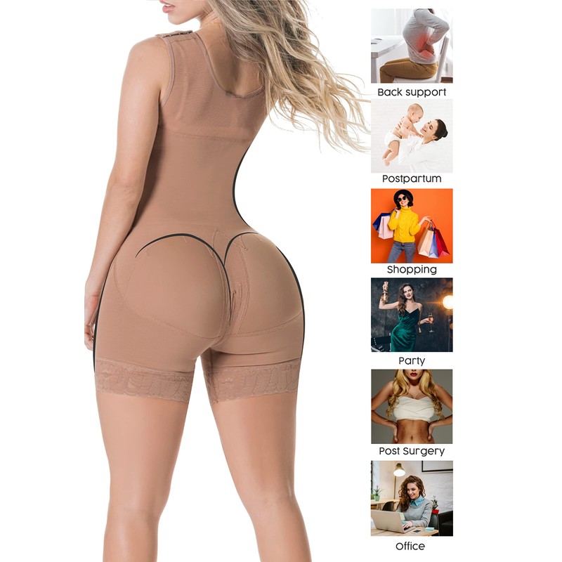 Sonryse PP211 Faja Postparto Post Cesarea Colombiana Mujer Moldeadora Mocha