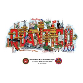 Quantico  Marine Corps Base, Virginia 12x20 S/N LtdEd print.signed by Artist