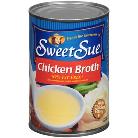 Sweet Sue Chicken Broth, 14.5 oz Can (Pack of 24) - Gluten Free - Keto Friendly