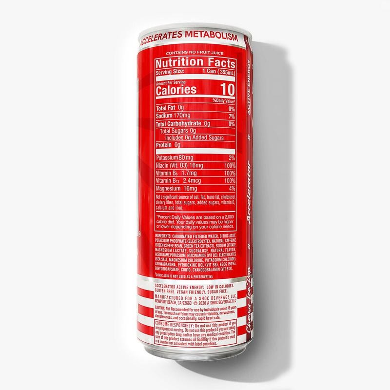 ACCELERATOR ACTIVE ENERGY CHERRY ICE POP 12 ct / 12