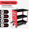 3-Tier Tool Cart Red, Triple Tool Cart, Tool Cart on
