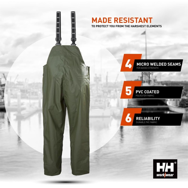Helly-Hansen Workwear Mandal Waterproof Bib Overalls - Waterproof Men's Rain