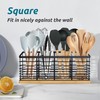 Suli Extra Large Kitchen Utensil Holder with 4 Compartments，Matte Black