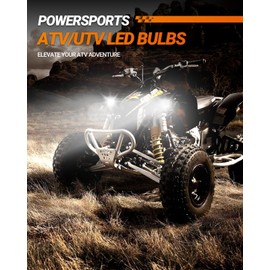 SEALIGHT H1 Fog Bulbs 30000LM Super Bright 6500K H1 Fog Light with 60000+ Hours 15000RPM Cooling Turbo Fan, Plug-N-Play H1 Bulbs, Pack of 2