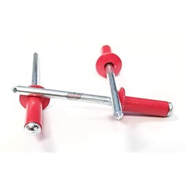 Racer's Speed Shop Red 3/16" Rivet Small Head Exploding Banana Peel Aluminum Pop Rivets 50 Pack