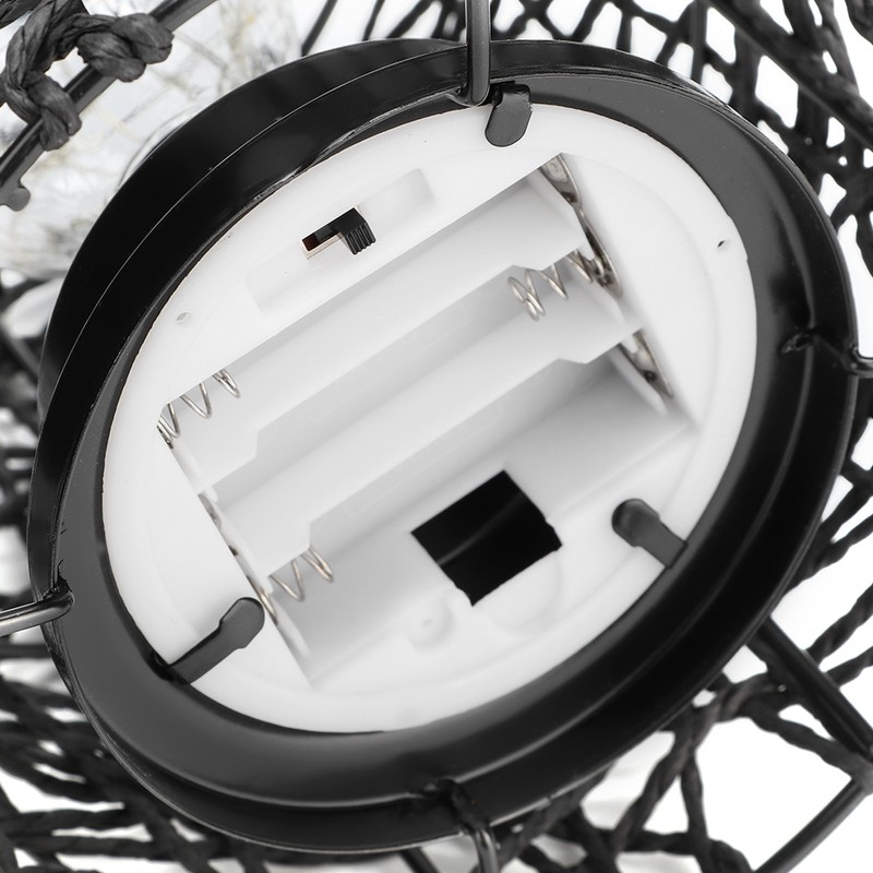 Iron Cage LED Night Light Bulb Lamp for Bedroom Lighting