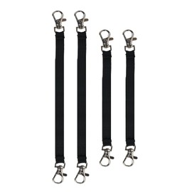 Strap Loop, Commercial Use, Work, Nascan Specifications, Set of 4, Tape Loop, Bag Attachment Belt, Handle, Short Strap, Bag, Pouch, Smartphone Strap, Replacement, Cord Strap, Handle, Black, 10.2
