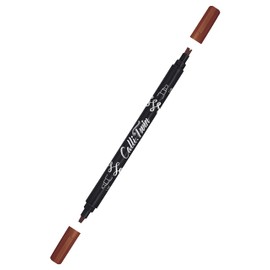 ONLINE Calli.Twin Pen with Double Tip, Double Contour and Calligraphy Tip, Hand Lettering Brush Pens in Various Colours, Colourful Bullet Journal Pens for Calligraphy, Watercolour, Colour: Aubergine