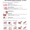LYMCY Press on Nails French,Butterfly Wings 3D Ripple Fake Nails,