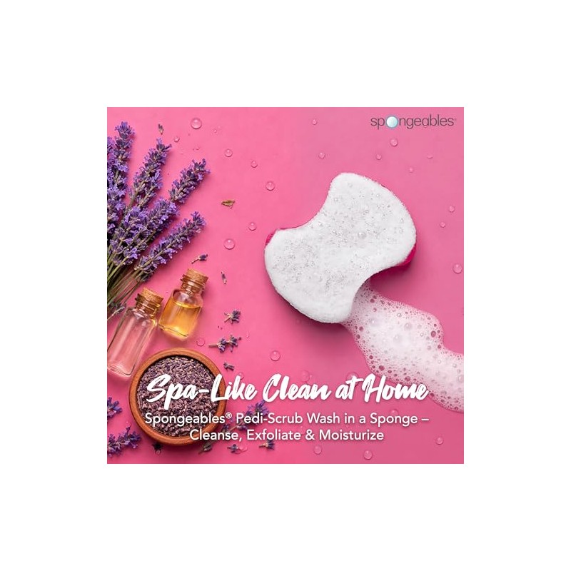 Spongables Pedi - Esponja de viaje exfoliante para pies de