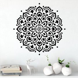 Mandala Stencil Template - Reusable Large or Small Mandala Sizes for Crafts - Perfect Wall Stencils for Home Decor