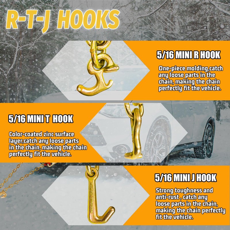 SENKEYFE RTJ Cluster Hooks 5400LBS, Towing Tie Down Cluster Hook