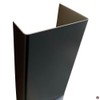 Cover Profile Aluminium Black, 2000 mm U-Profile Decorative Exterior 20