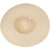 styleBREAKER 04025043 Women's Straw Hat Paper Straw with Pearl Band