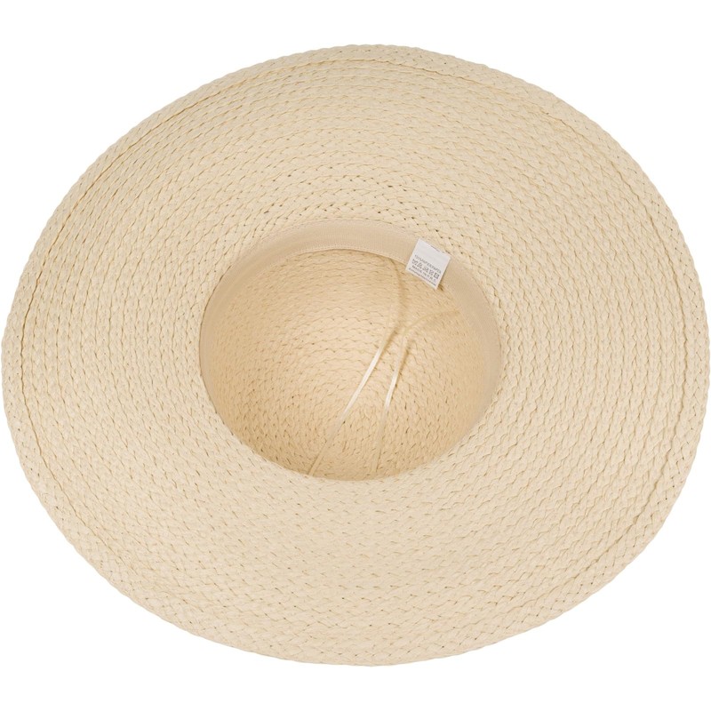 styleBREAKER 04025043 Women's Straw Hat Paper Straw with Pearl Band
