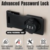 Erzekrim Hasp with Combination Lock 4.5 Inch Security Hasp with