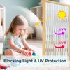 Beautyhero Window Privacy Film, Frosted Reeded Glass Cling with 3