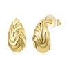Qings Sterling Silver 925 Chunky Earrings Dupes for Women 18K