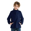 Haloumoning Boys Fleece Lined Quarter Zip Pullover Kids Mock Neck
