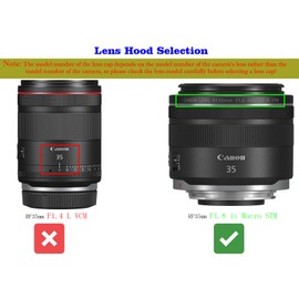EW-52 Lens Hood for Canon RF 35mm F1.8 Macro is STM Lens,Hxdzieory 52mm Lens Hood